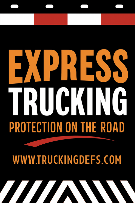 Custom Two-Color Semi-Truck, Work Truck, Box Truck Mud Flap | Create Your Own Mud Flaps | Add Your Own Logo Or Text | Custom Mud Flap Template Designs v278