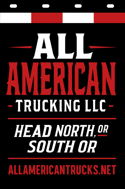 Custom Two-Color Semi-Truck, Work Truck, Box Truck Mud Flap | Create Your Own Mud Flaps | Add Your Own Logo Or Text | Custom Mud Flap Template Designs v278