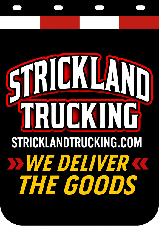 Custom Two-Color Semi-Truck, Work Truck, Box Truck Mud Flap | Create Your Own Mud Flaps | Add Your Own Logo Or Text | Custom Mud Flap Template Designs v278