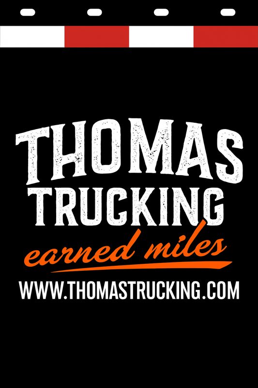 Custom Two-Color Semi-Truck, Work Truck, Box Truck Mud Flap | Create Your Own Mud Flaps | Add Your Own Logo Or Text | Custom Mud Flap Template Designs v278