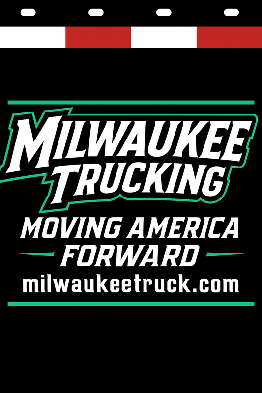 Custom Two-Color Semi-Truck, Work Truck, Box Truck Mud Flap | Create Your Own Mud Flaps | Add Your Own Logo Or Text | Custom Mud Flap Template Designs v278
