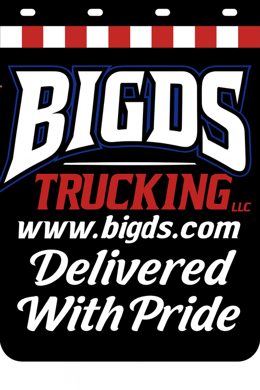 Custom Two-Color Semi-Truck, Work Truck, Box Truck Mud Flap | Create Your Own Mud Flaps | Add Your Own Logo Or Text | Custom Mud Flap Template Designs v278