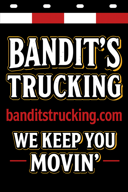 Custom Two-Color Semi-Truck, Work Truck, Box Truck Mud Flap | Create Your Own Mud Flaps | Add Your Own Logo Or Text | Custom Mud Flap Template Designs v278