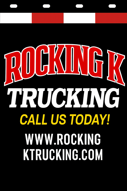 Custom Two-Color Semi-Truck, Work Truck, Box Truck Mud Flap | Create Your Own Mud Flaps | Add Your Own Logo Or Text | Custom Mud Flap Template Designs v278