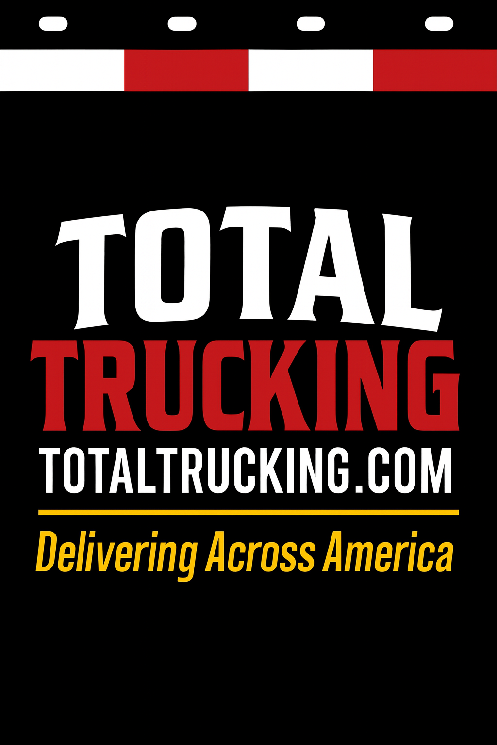Custom Two-Color Semi-Truck, Work Truck, Box Truck Mud Flap | Create Your Own Mud Flaps | Add Your Own Logo Or Text | Custom Mud Flap Template Designs v278