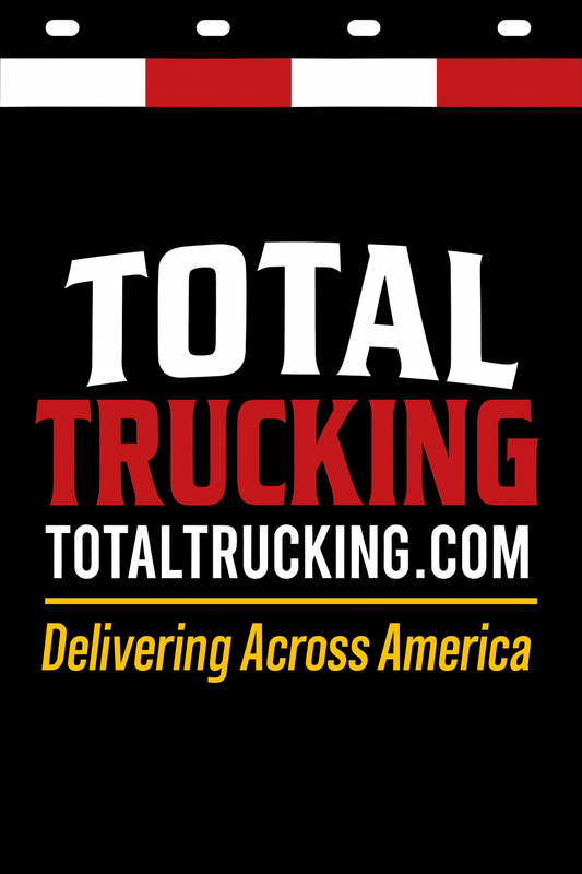 Custom Two-Color Semi-Truck, Work Truck, Box Truck Mud Flap | Create Your Own Mud Flaps | Add Your Own Logo Or Text | Custom Mud Flap Template Designs v278