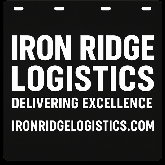 Custom Semi-Truck, Work Truck, Box Truck Mud Flap | Create Your Own Mud Flaps | Add Your Own Logo Or Text | Custom Mud Flap Template Designs v11