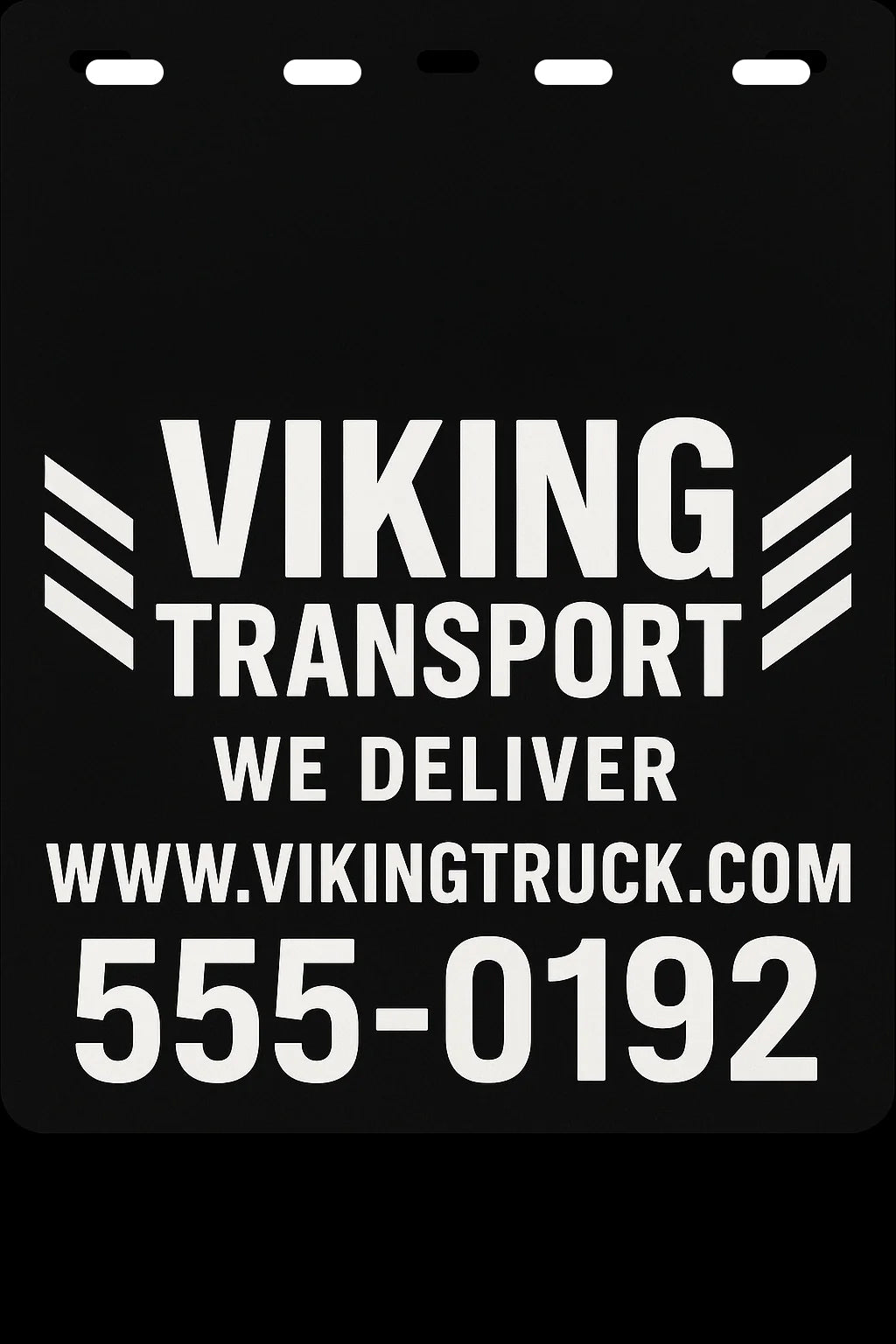 Custom Semi-Truck, Work Truck, Box Truck Mud Flap | Create Your Own Mud Flaps | Add Your Own Logo Or Text | Custom Mud Flap Template Design v63