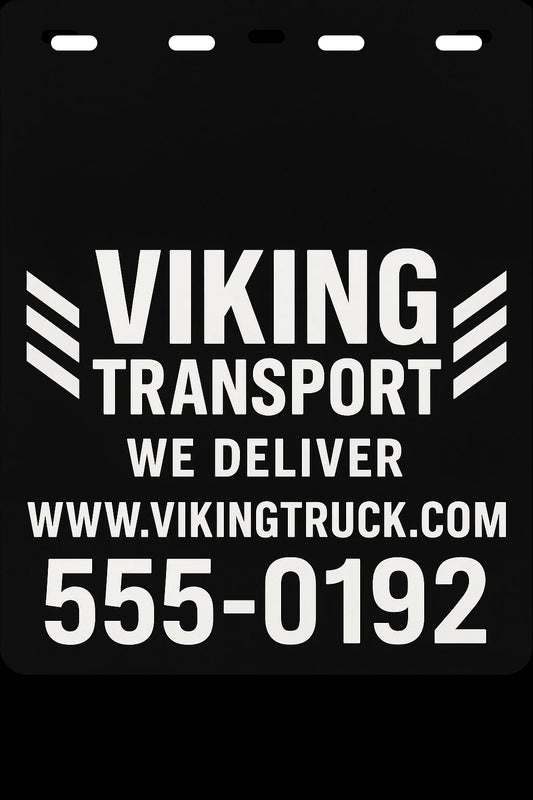 Custom Semi-Truck, Work Truck, Box Truck Mud Flap | Create Your Own Mud Flaps | Add Your Own Logo Or Text | Custom Mud Flap Template Design v63