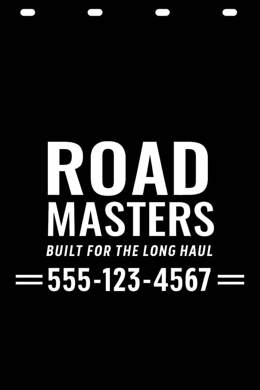 Custom Semi-Truck, Work Truck, Box Truck Mud Flap | Create Your Own Mud Flaps | Add Your Own Logo Or Text | Custom Mud Flap Template Designs v177