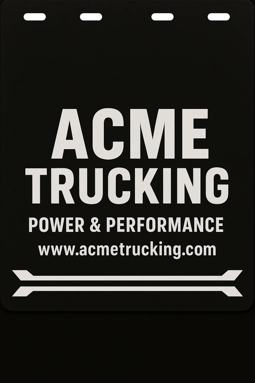 Custom Semi-Truck, Work Truck, Box Truck Mud Flap | Create Your Own Mud Flaps | Add Your Own Logo Or Text | Custom Mud Flap Template Designs v119
