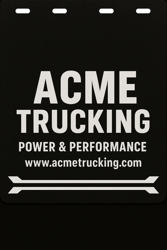 Custom Semi-Truck, Work Truck, Box Truck Mud Flap | Create Your Own Mud Flaps | Add Your Own Logo Or Text | Custom Mud Flap Template Designs v119