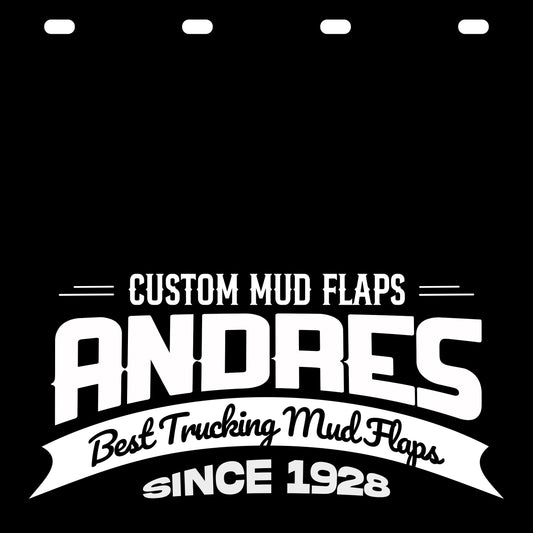 custom semi truck mud flaps