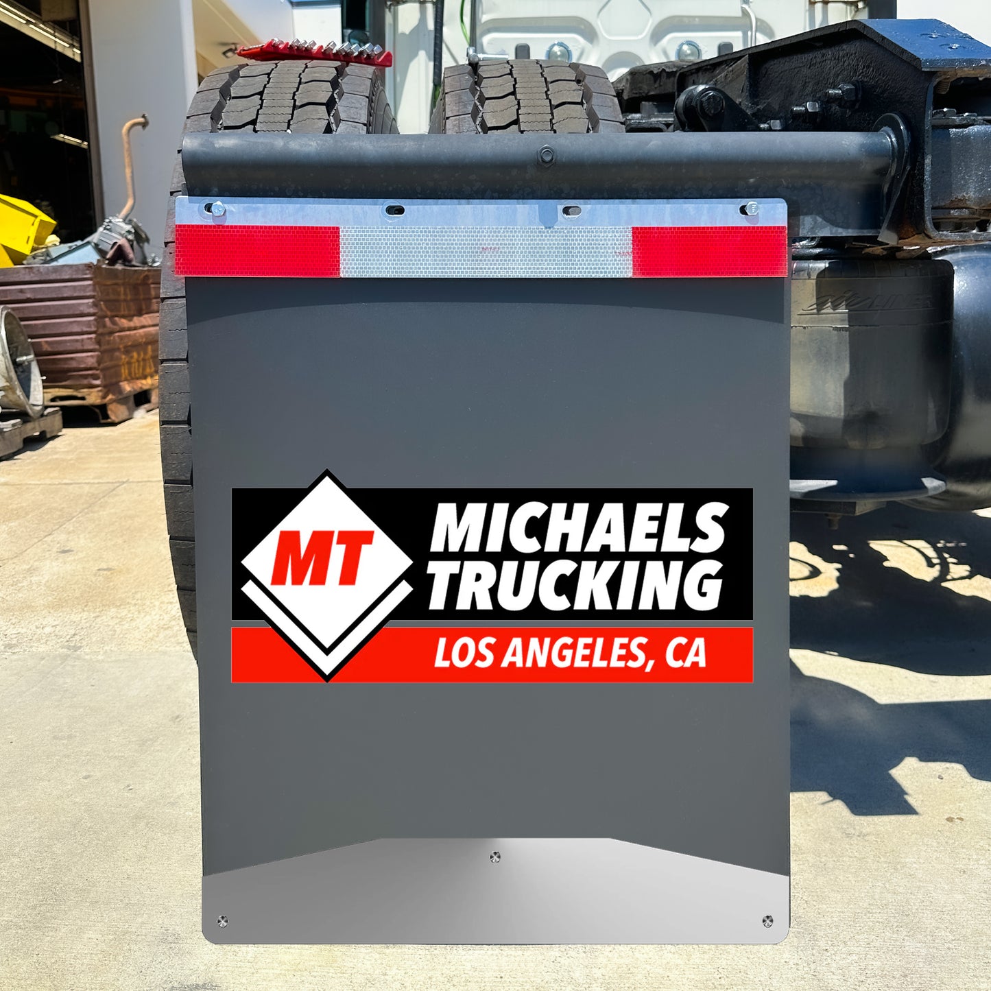 Custom Semi-Truck, Work Truck, Box Truck Mud Flap | Create Your Own Mud Flaps | Add Your Own Logo Or Text | v1