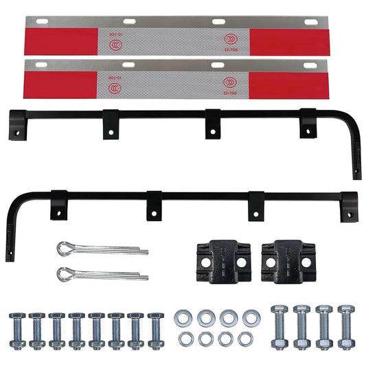 Full Mud Flap Accessory Kit (Includes DOT Reflectors, Mud Flap Brackets, Bolts & Mounting Accesories)